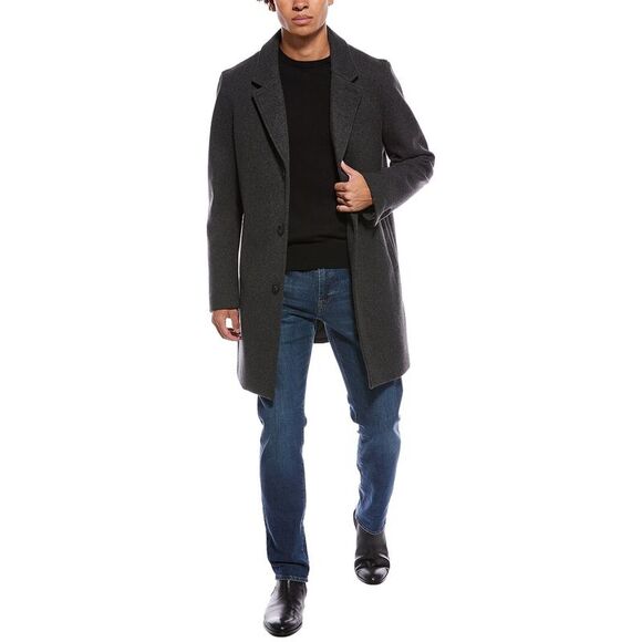 Cole Haan Other - Cole Haan Mens  Wool-Blend Top Coat, Grey